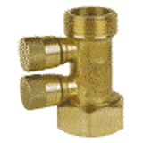 EA251SPP - EA Antipollution non return valve with 2 cylindrical drain points - length 58 mm - female/male