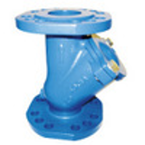 418 - Ball check valve with cast or ductile iron epoxy coated body - B system - with PN10 flanges