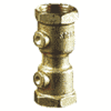 297 - Check valve in brass with FKM seal - TJO system - female/female