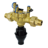 BA2860 - BA Backflow preventer with verifiable reduced pressure zone with funnel attached - male/male