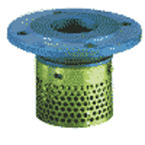 46G - Strainer in galvanised steel with a cast iron epoxy coated flange PN10